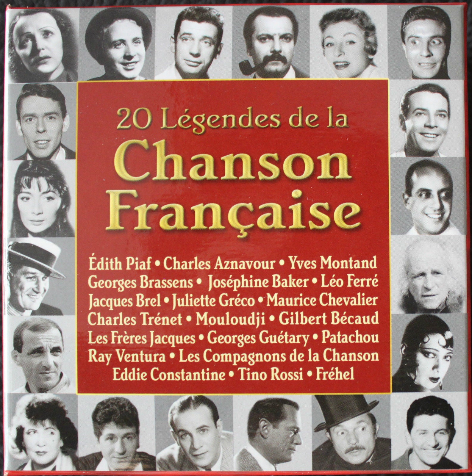 CD 20 LEGENDS OF FRENCH SONG - 20 CD box set