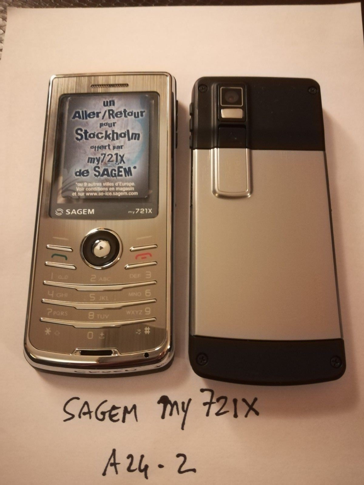 Collectible dummy phone / Dummy phone No. A24-2: SAGEM my721X
