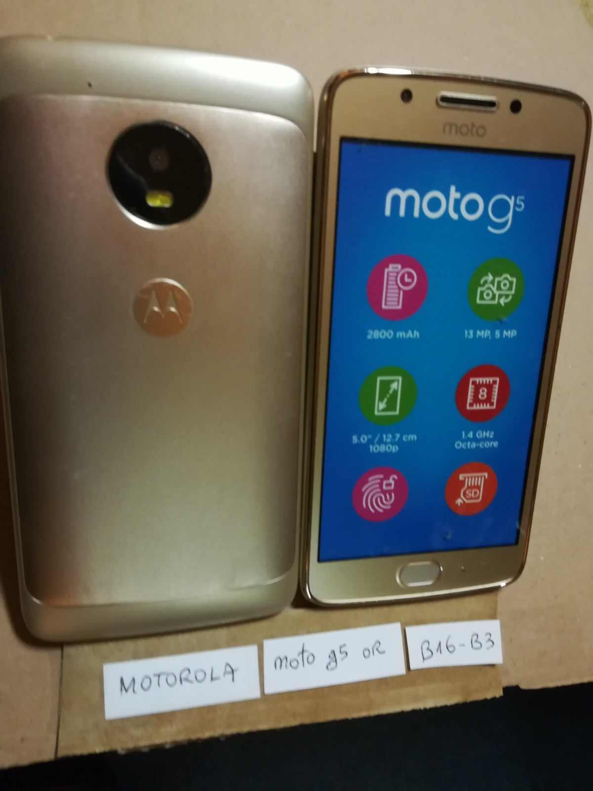 DUMMY CELL PHONE dummy smartphone N°B16-B3: MOTOROLA moto g5 gold