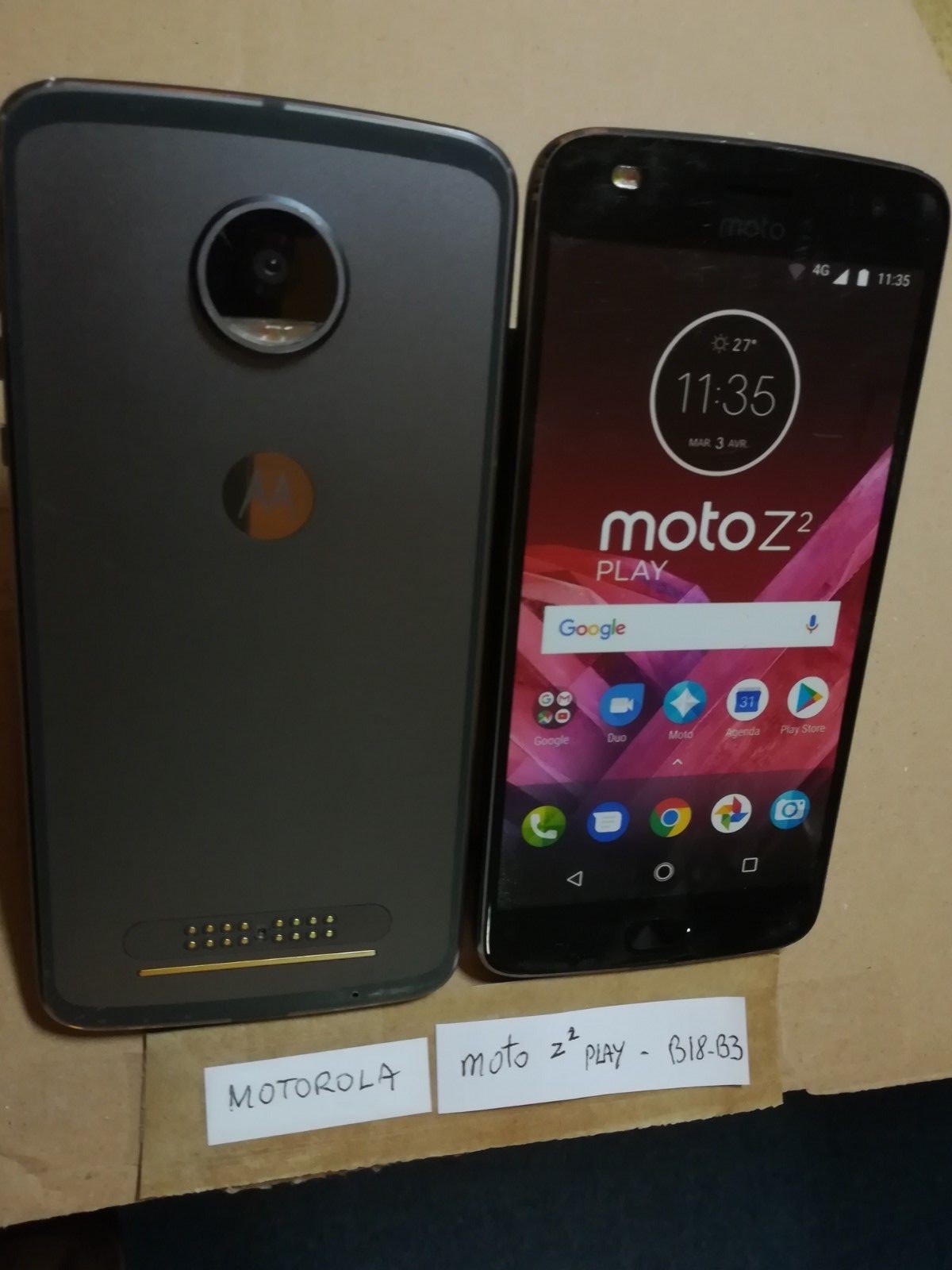 Dummy cell phone dummy smartphone N°B18-B3: MOTOROLA moto z² play
