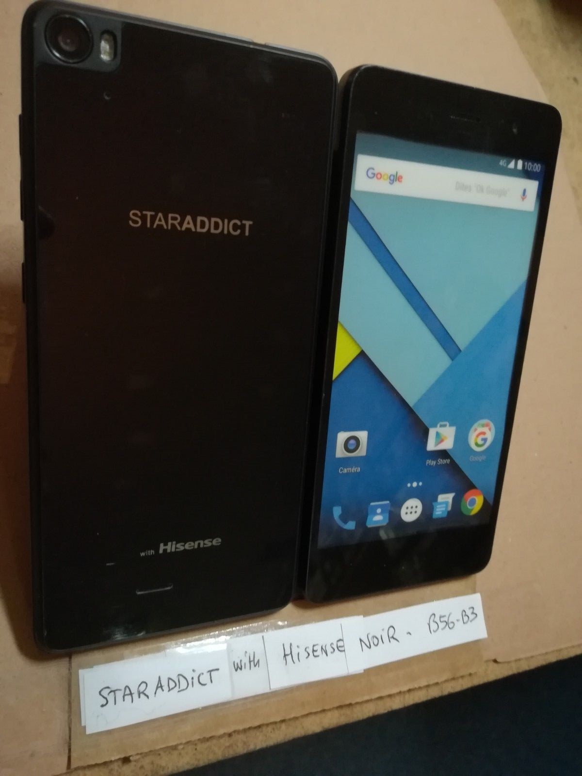 Dummy mobile phone, dummy smartphone No. B56-B3 STARADDICT w/HISENSE black