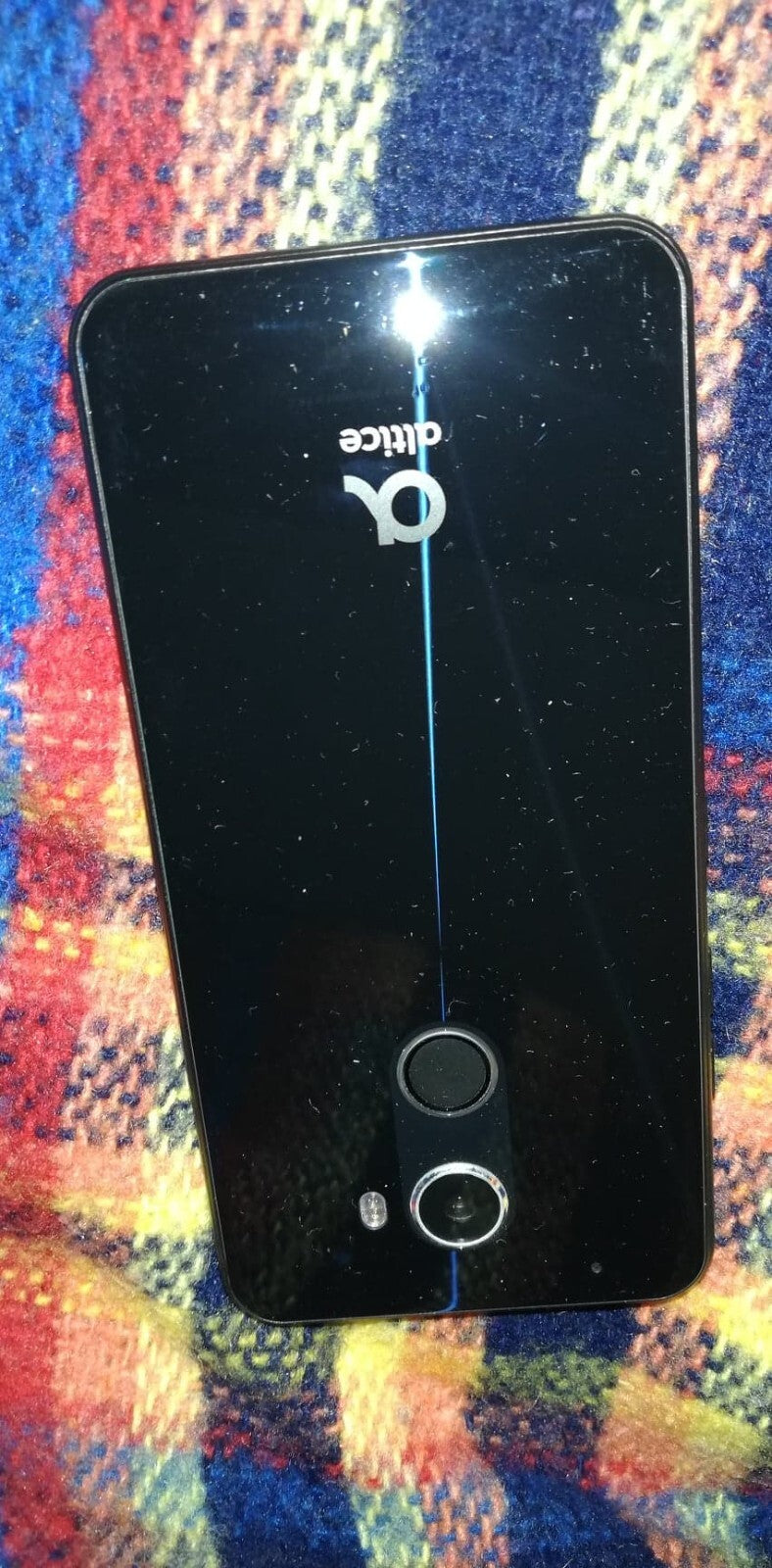 TELEPHONE PORTABLE FACTICE dummy smartphone N°B59 : ALTICE noir - 70x142 mm