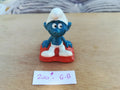 SMURFY figurine 200*: Pillow / Rug - W.Germany - Bully /Smurf