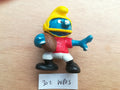 Smurf figurine 302: American football player - West Germany 1980 Schleich /Smurf