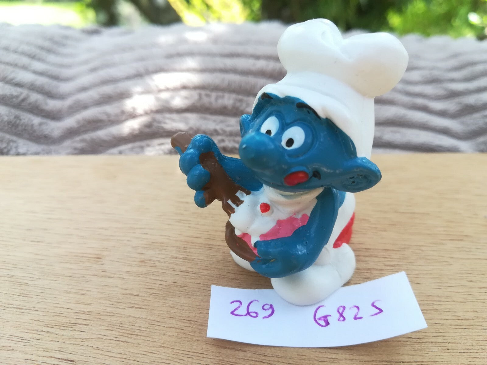 figurine SMURF 269: Gourmet Pastry Chef - W.Germany 1982 Schleich
