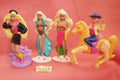 Doll S629: Lot of 4 mini Barbie McDonald USA 10cm -