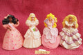 Doll S634: Lot of 4 mini Barbie McDonald USA 10cm - princesses - bride
