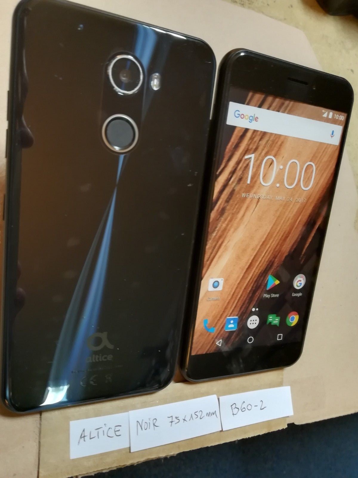 Dummy mobile phone/smartphone No. B60-2: ALTICE black - 75x152 mm