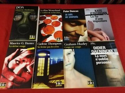 3 crime novels published by 10/18, FOLIO and RIVAGES/NOIR, to choose from the photos (€6 for all 3)