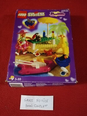 LEGO Belville Beach Fun 5841 - Complete in Box (no instructions / available online)