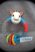 Early learning toy no. T526: VULLI giraffe teething ring, brand new condition, 12cm diameter