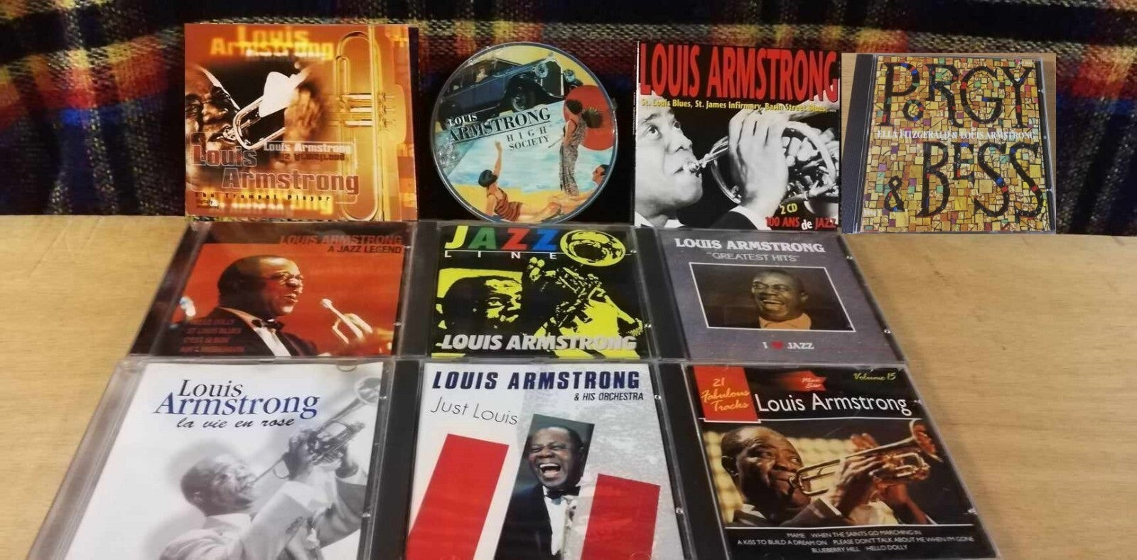 Lot of 10 Louis Armstrong CDs