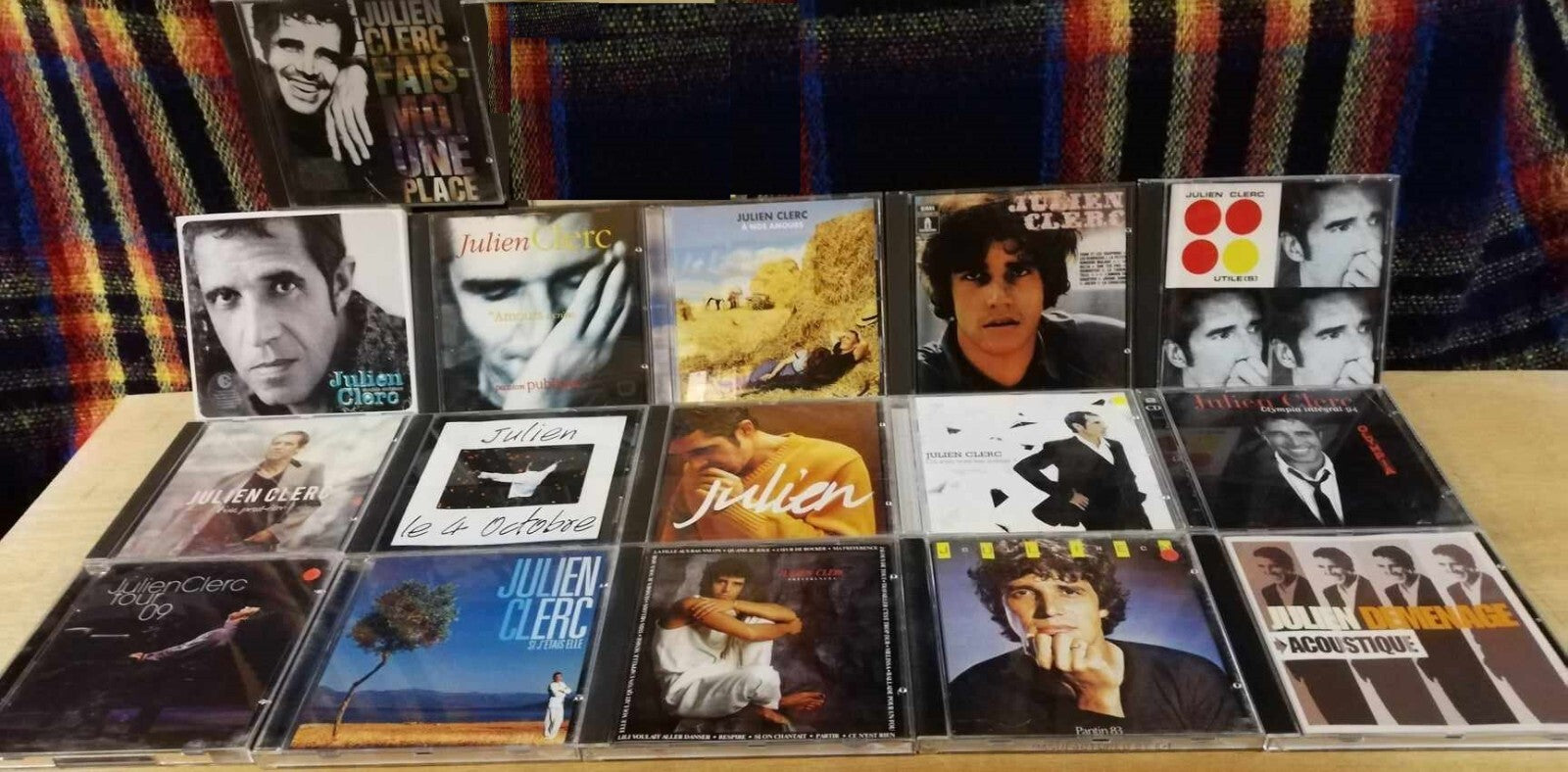 Lot of 16 Julien CLERC CDs (including 1 double CD)