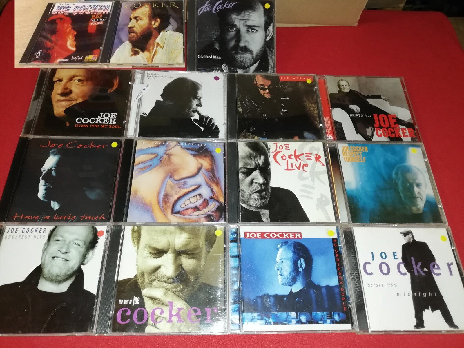 Lot of 15 Joe Cocker CDs (including 1 double CD)