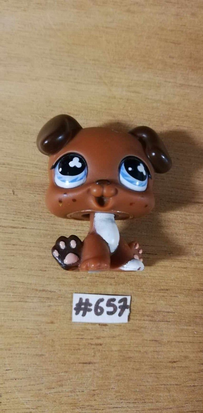 LITTLEST PETSHOP figurine: BOXER DOG #657 (dog)