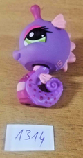 LITTLEST PETSHOP figurine: SEAHORSE #1314