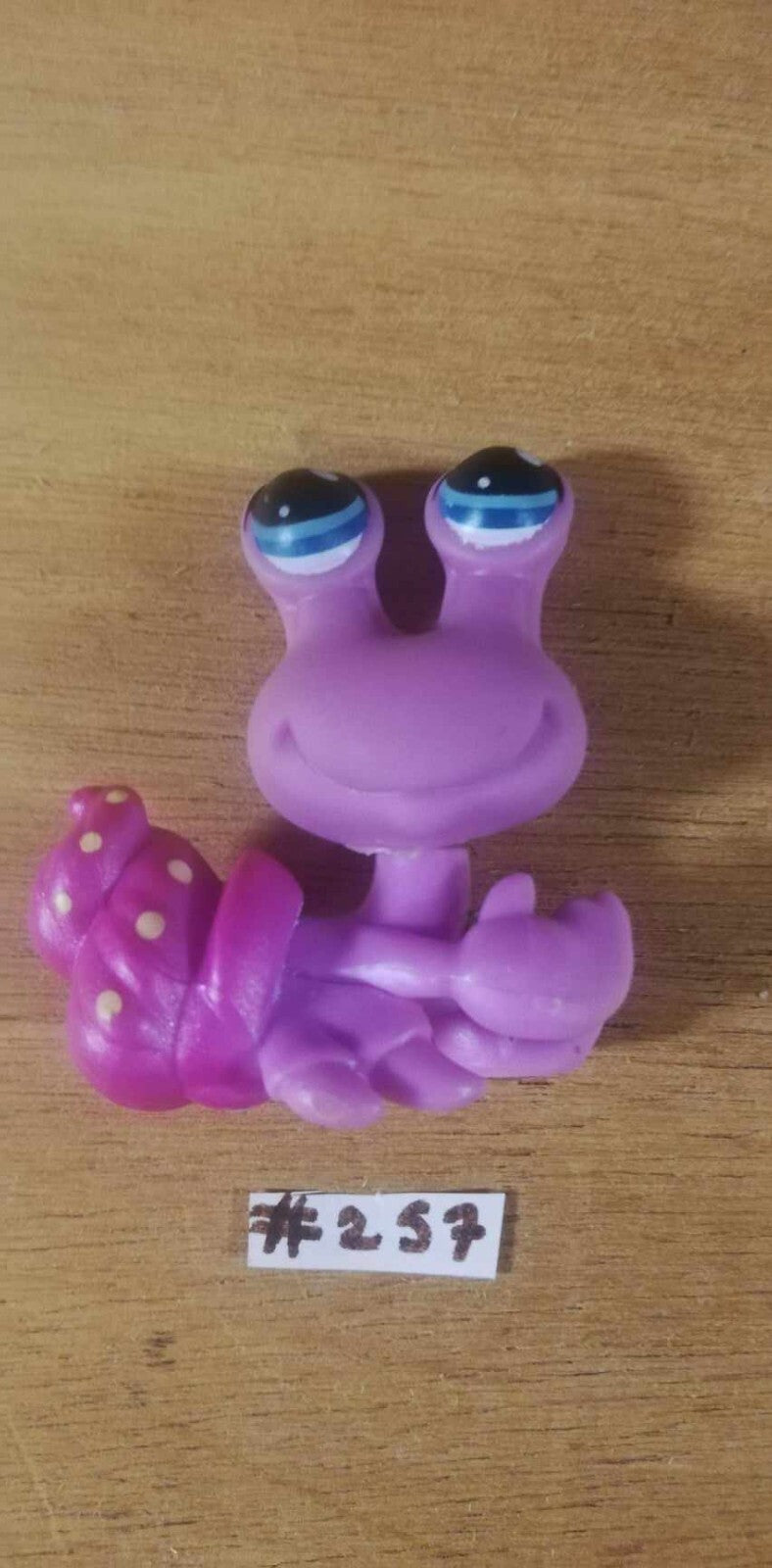 LITTLEST PETSHOP figurine: HERMIT BERNARD #257 (hermit crab)