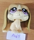 LITTLEST PETSHOP figurine: BASSET DOG #1465 (hound dog)