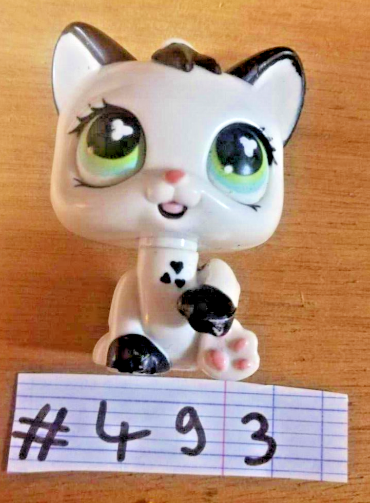 LITTLEST PETSHOP figurine: animated CHARTREUX CAT #493 (magic motion cat)