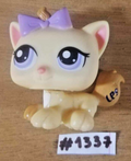 LITTLEST PETSHOP figurine: BABY CAT #1337 (kitten cat)