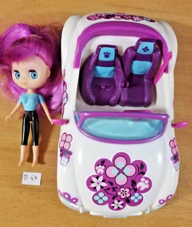 LITTLEST PETSHOP figure: BLYTHE #B47 + automobile