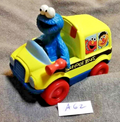 Voiture A62 Vintage COOKIE MONSTER School Bus Rue Sesame Tyco Matchbox97 diecast