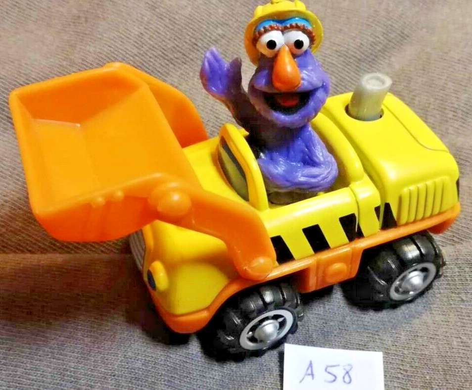 Voiture A58 Vintage GROVER caterpillar Rue Sesame street Mattel 2001 diecast
