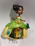 Figurine T757 Tiana DISNEY Princess &amp; the frog Little kingdom 8cm rotating dress