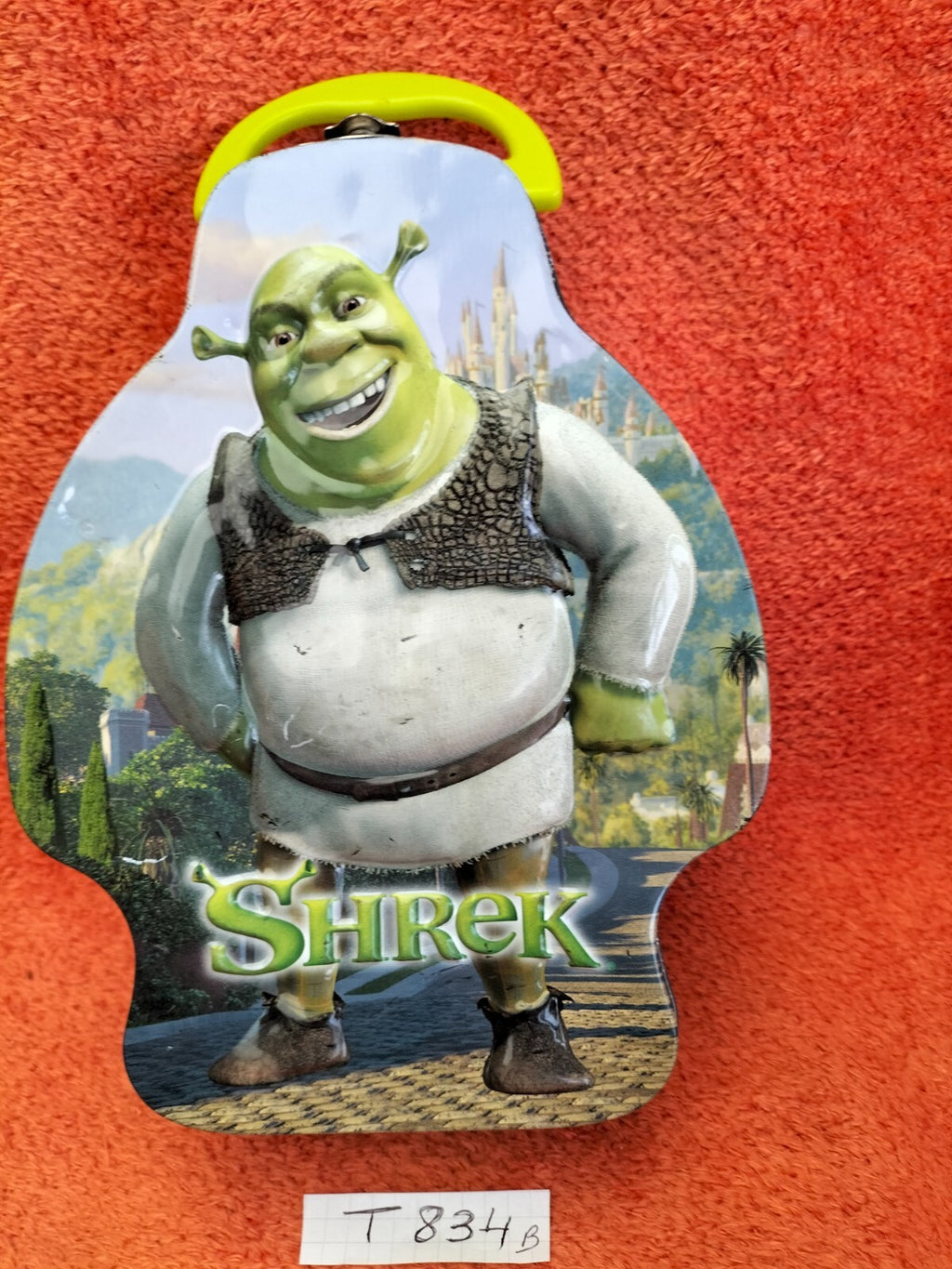 Choose between T834A or T834B figurine: Shrek Dreamworks metal lunchbox (15x20cm)