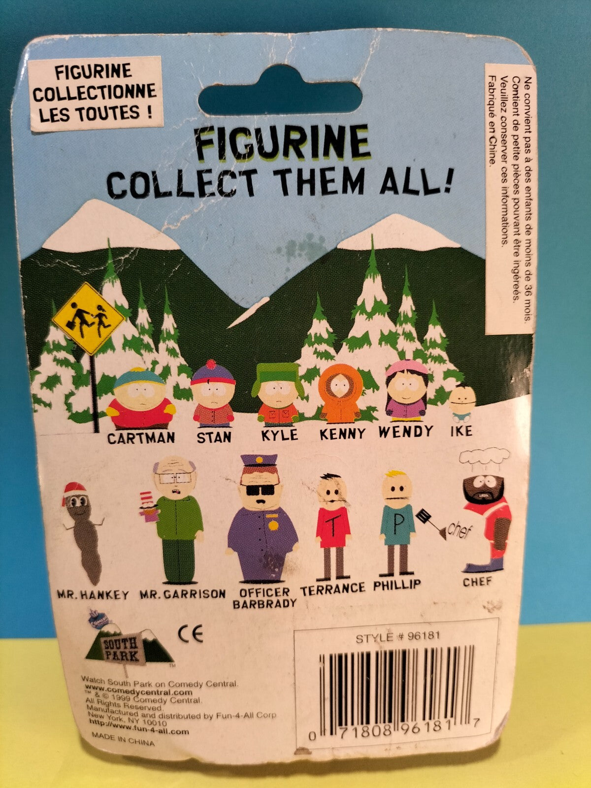 Figure T909: Cartman South Park new in blister 6cm Fun-4-all PVC 1999