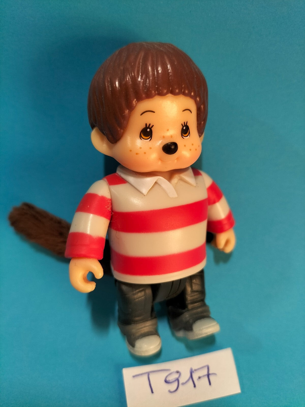 Figurine T917: Kiki Red and white sweater Monchichi 6.5cm 2018