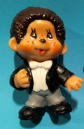 Figurine T923A/U239: Kiki married Monchichi 5cm Sekiguchi Bully 1981