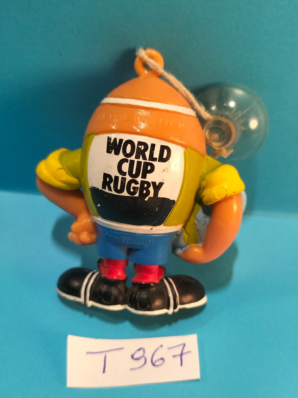 Figurine T967: Mascot Mr Drop RWC PTY 1986 - World cup Rugby 1987