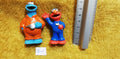 Lot B45 : 2 Figurines RUE SESAME street Mécaniciens Henson Elmo/Cookie Monster