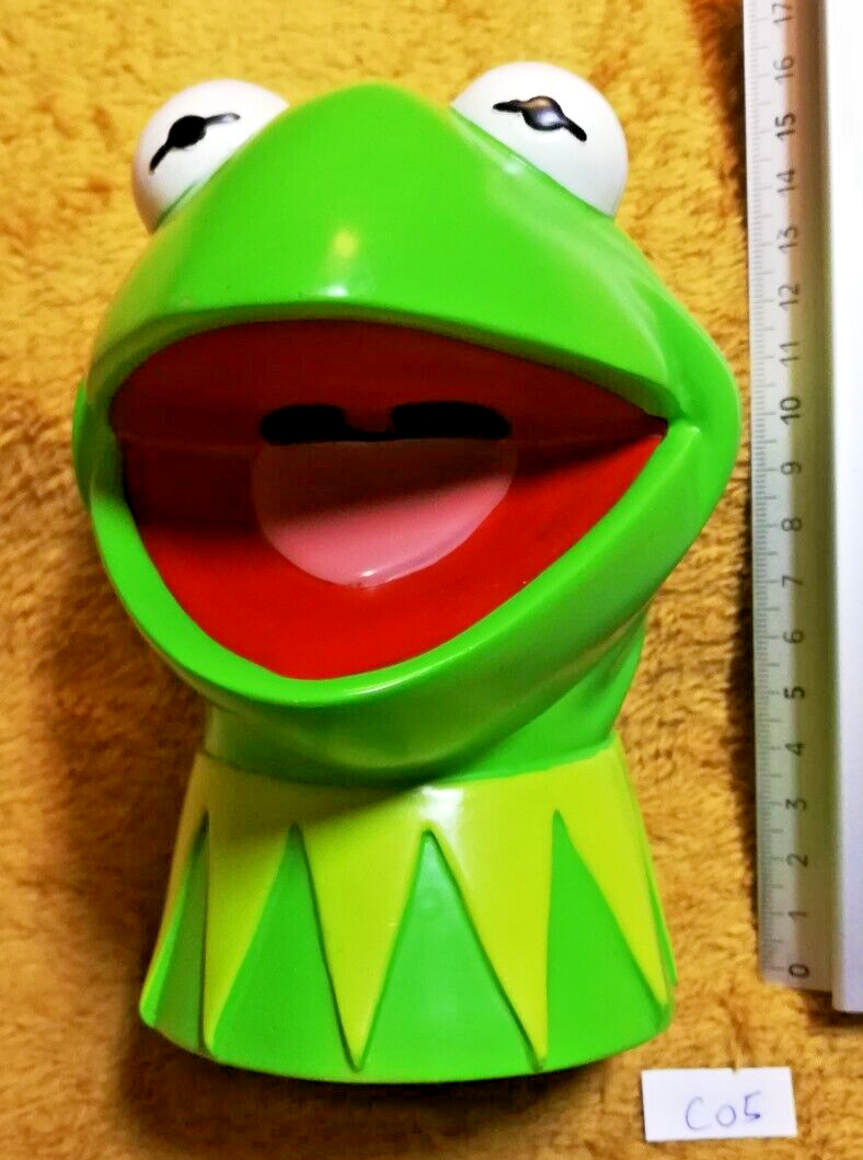 Figurine C05: Kermit the Frog Money Box MUPPET SHOW Henson (missing stopper) 2006