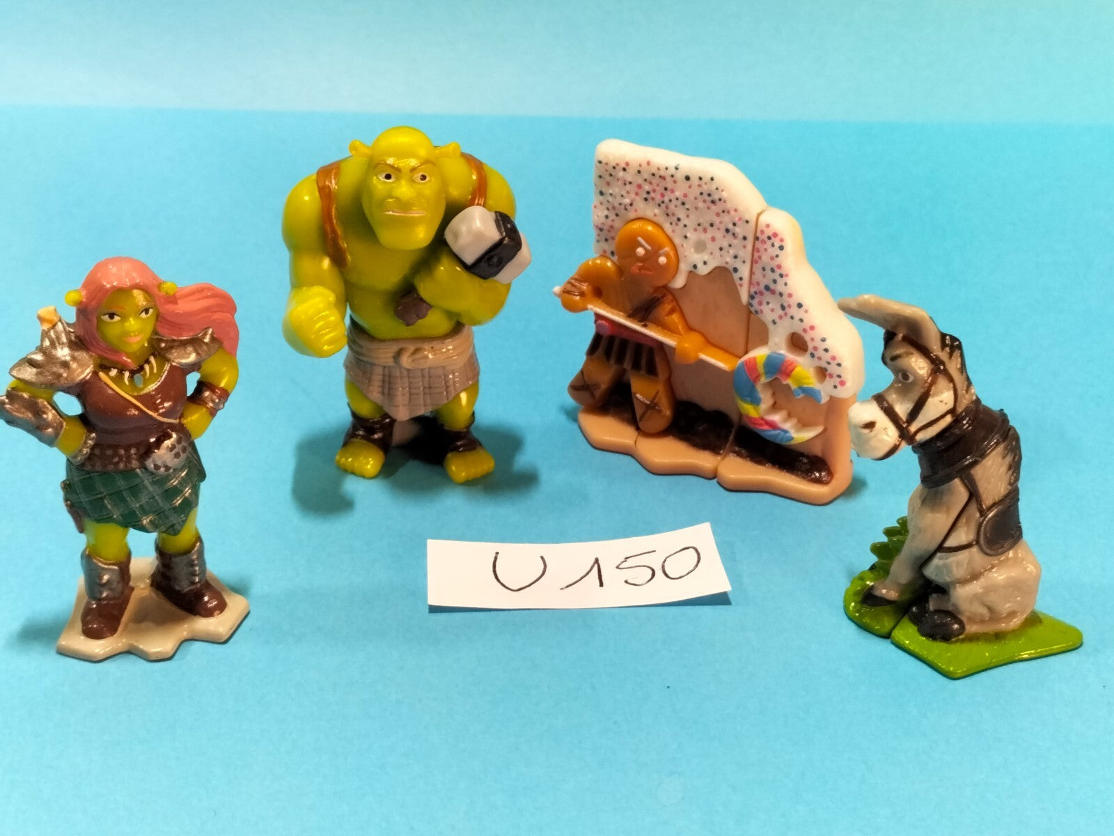 Lot U150: 4 SHREK 3 Kinder 2007 Dreamworks figurines 4-5cm