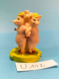 U152 Figurine: 3 Little Pigs Shrek Chess Game Dreamworks 5cm Pigs Chess Board