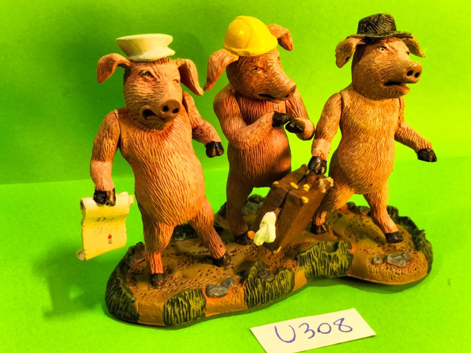 Figurine U308: 3 little pigs SHREK little pigs Dreamworks McFarlane 2001 rare