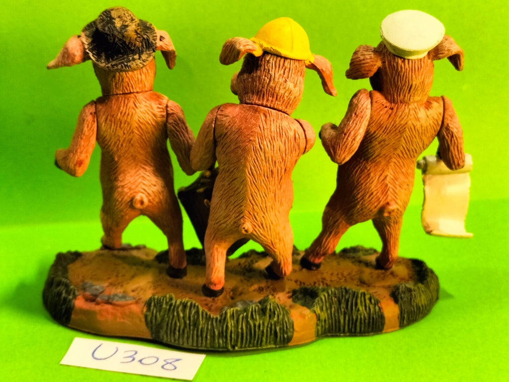 Figurine U308: 3 little pigs SHREK little pigs Dreamworks McFarlane 2001 rare