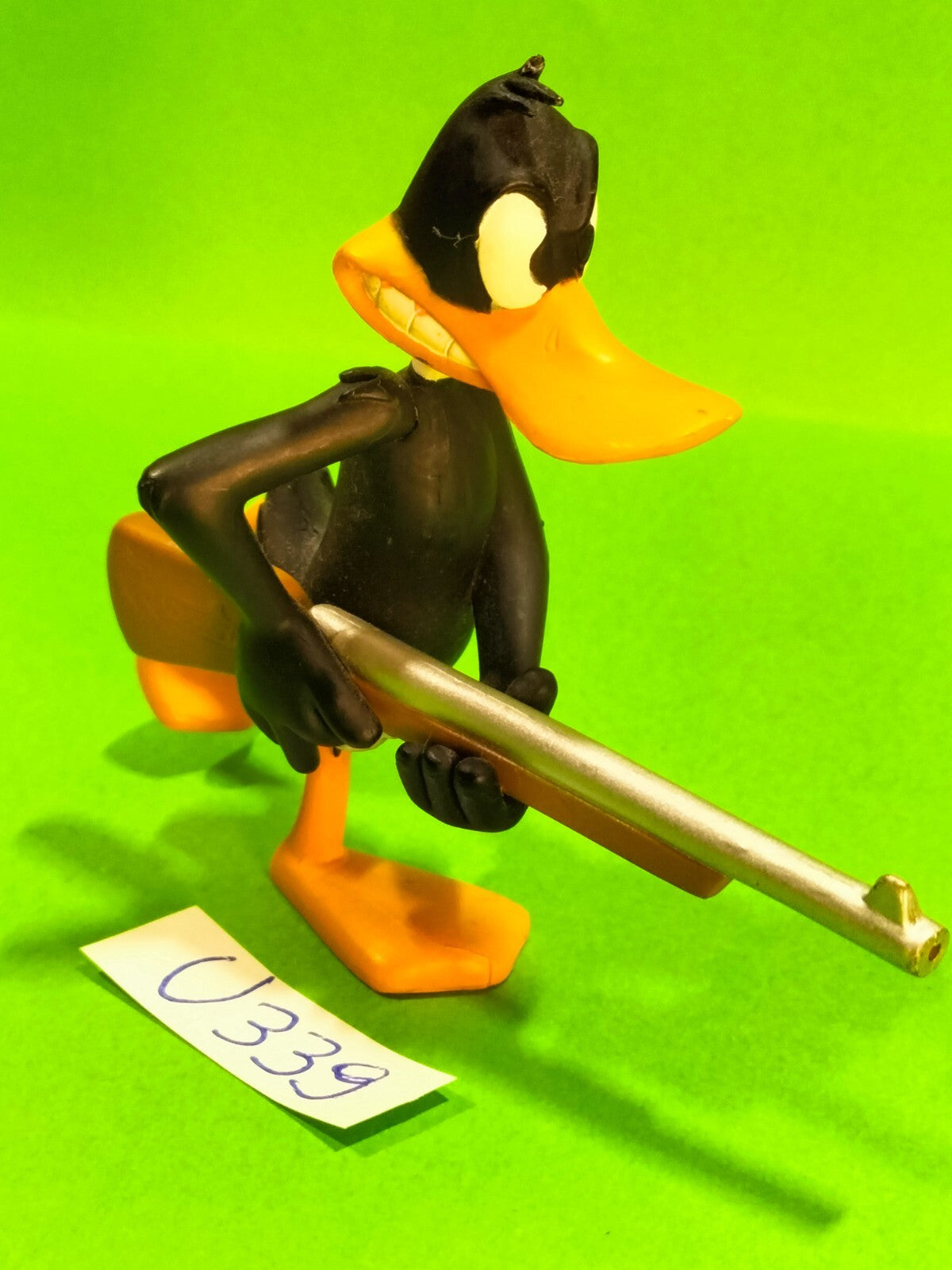 Figurine U339: Duck Daffy duck hunter/gun 7cm Warner Plastoy Looney tunes