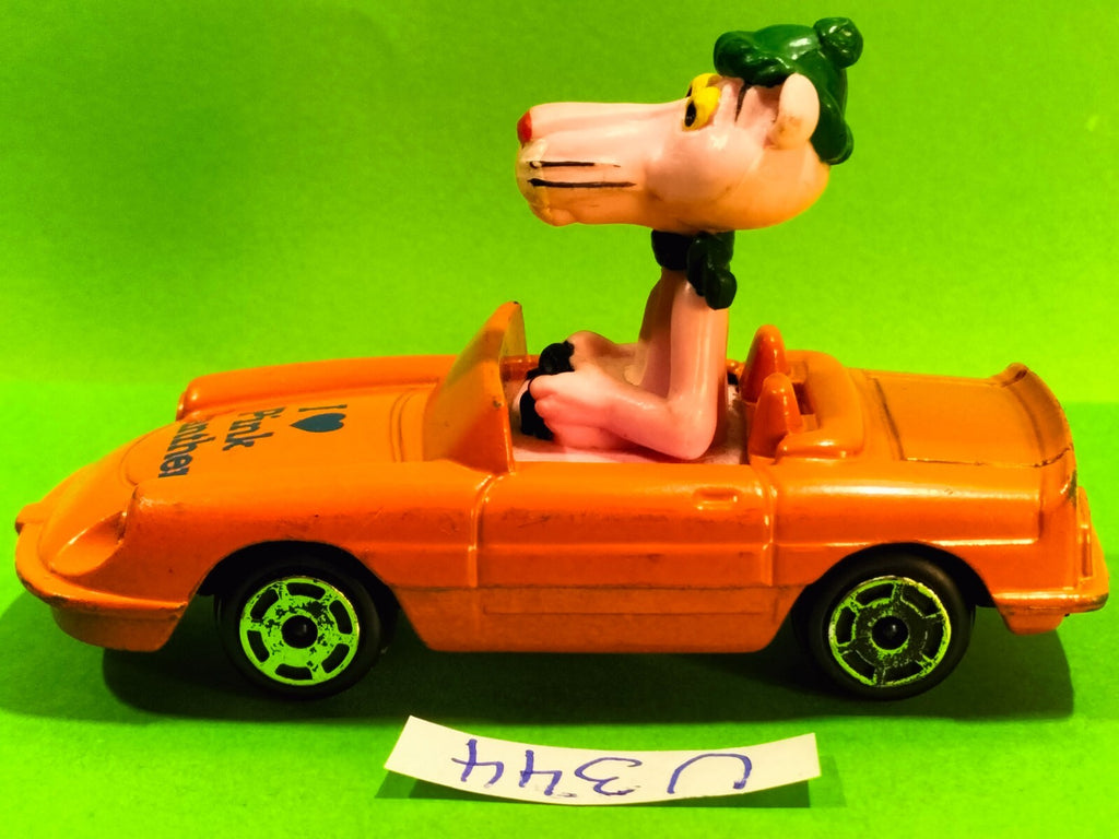 Figurine U344: Pink Panther in a car 9cm Pink Panther ESCI Italy 1984