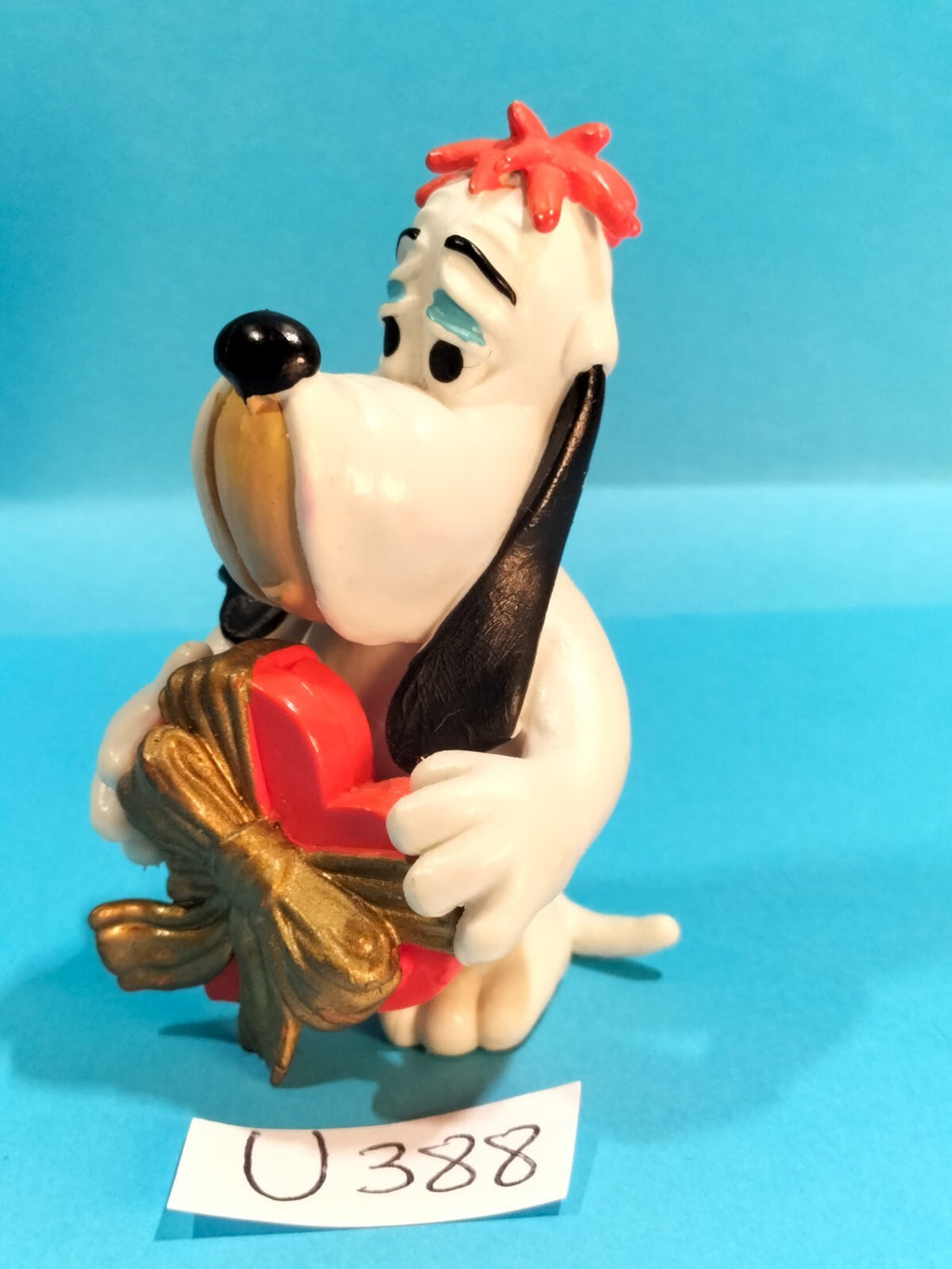 Figurine U388: Droopy dog ​​gift heart 6.5cm MDtoys 1997 Tex Avery