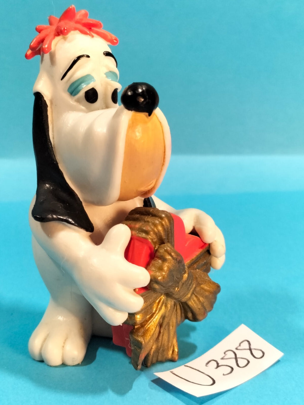 Figurine U388: Droopy dog ​​gift heart 6.5cm MDtoys 1997 Tex Avery
