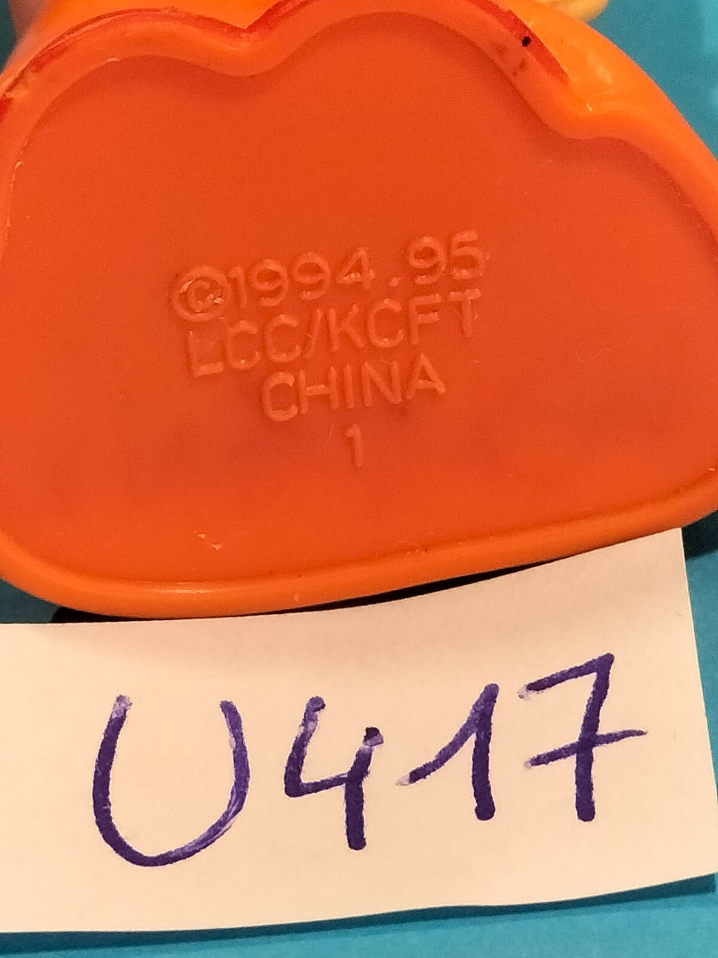 Figurine U417: Orange piece police - Puzzle Place 1994 Henson LCC/KCET