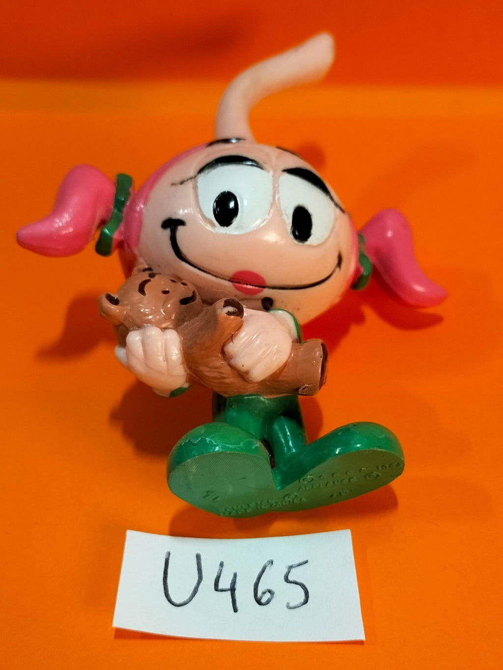 Figurine U465: Snorky Casey bear 8 cm Schleich W.Germany 1984 Snorkels