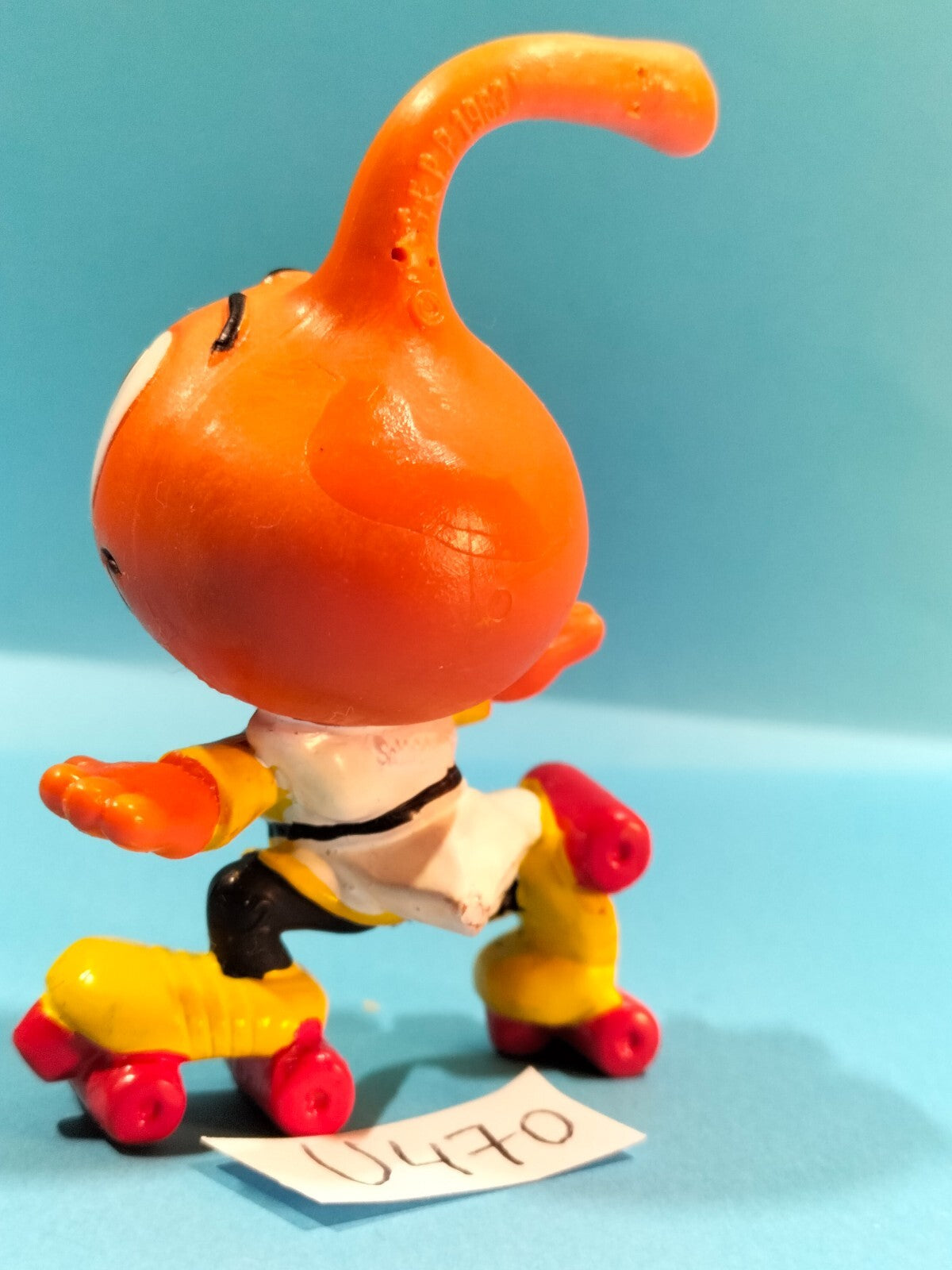 Figurine U470: Snorky Dimmy roller-skate 7cm Schleich Hong-Kong 1983 Snorkels