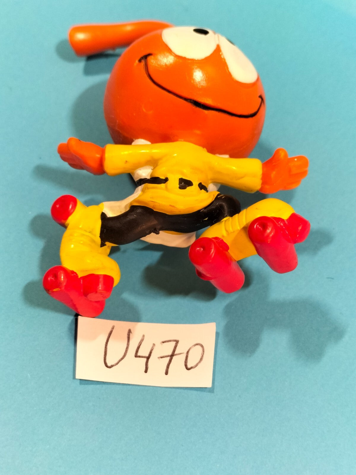 Figurine U470: Snorky Dimmy roller-skate 7cm Schleich Hong-Kong 1983 Snorkels