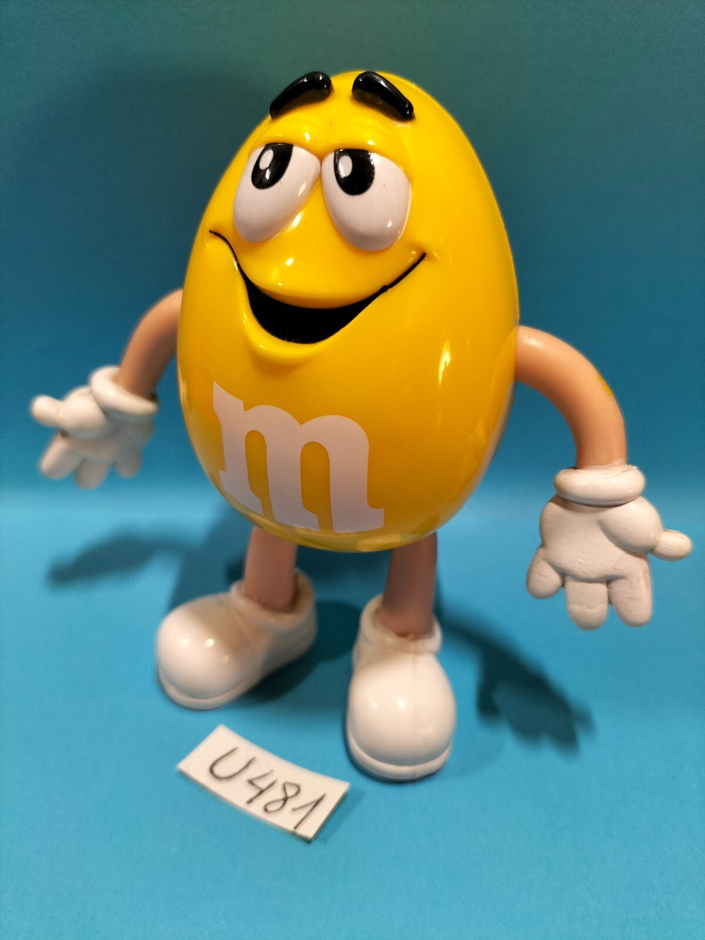 Figurine U481: M&amp;M's yellow flexible Bendable 10.5cm Mars
