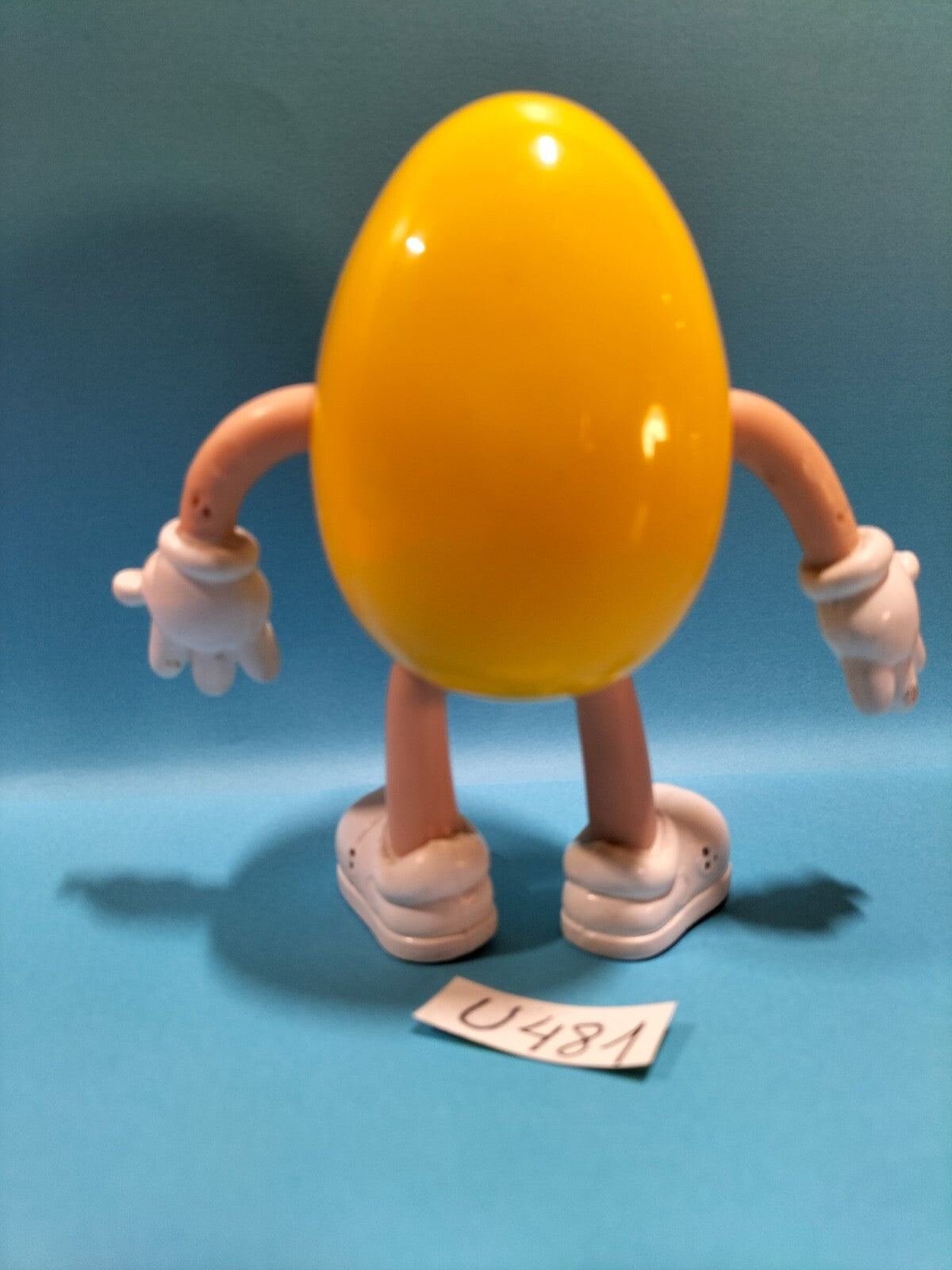 Figurine U481: M&amp;M's yellow flexible Bendable 10.5cm Mars