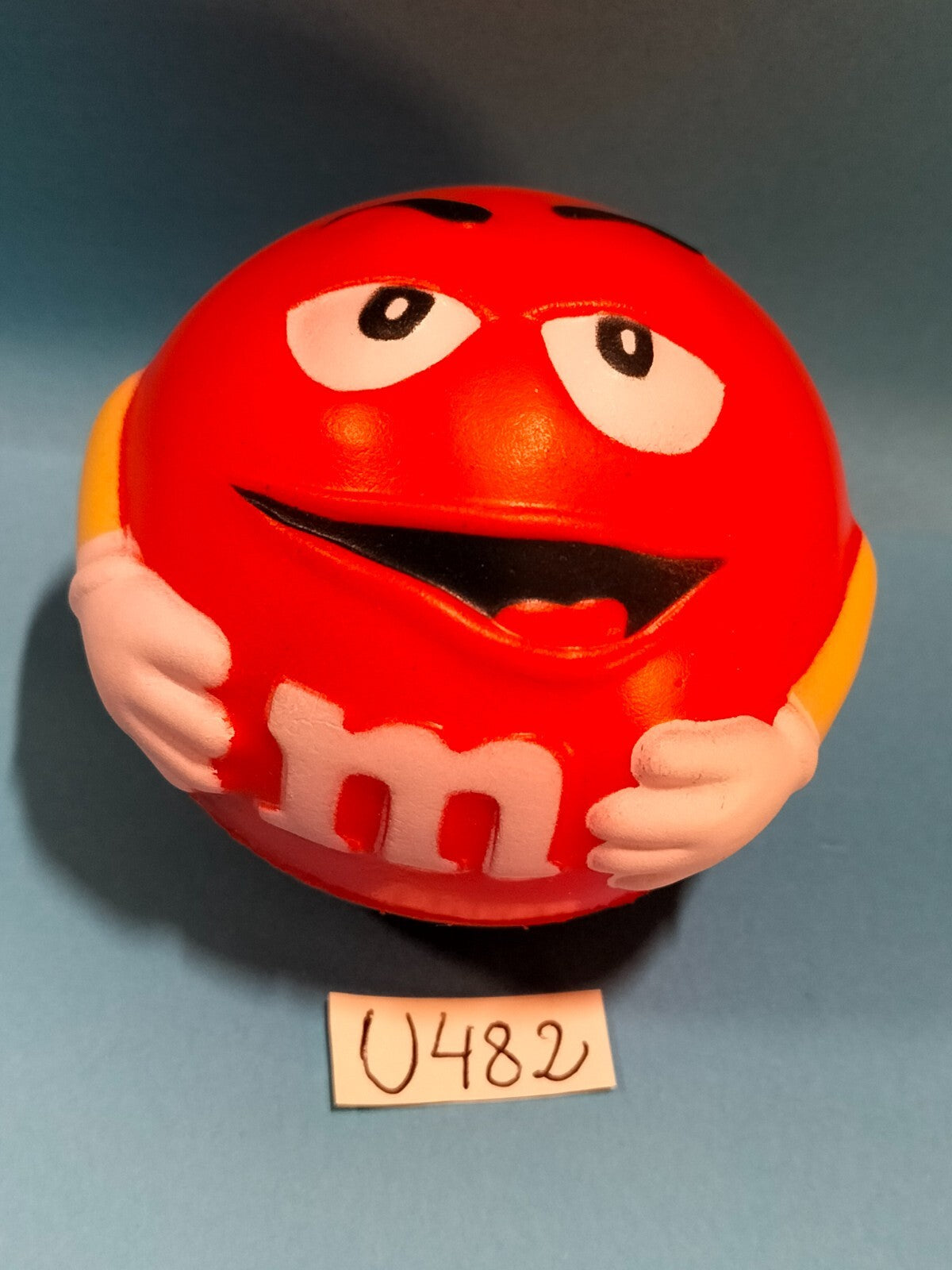 Figurine U482: Red M&amp;M's anti-stress foam ball 6cm Mars
